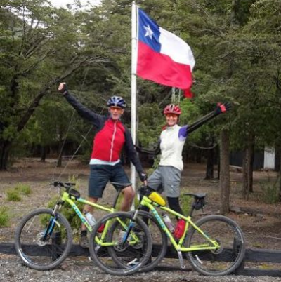 Nigel Moore Cycling on the  tour with redspokes